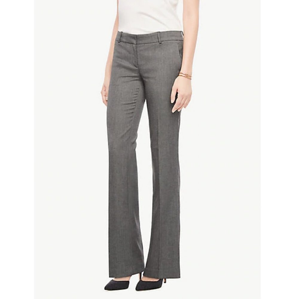 Ann Taylor Trouser Pant in Sharkskin - Curvy fit